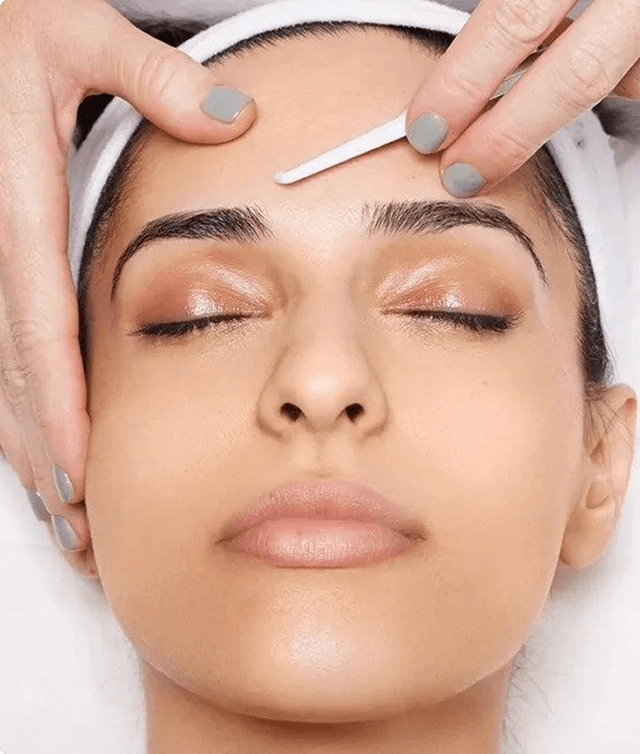 Dermaplaning process steps